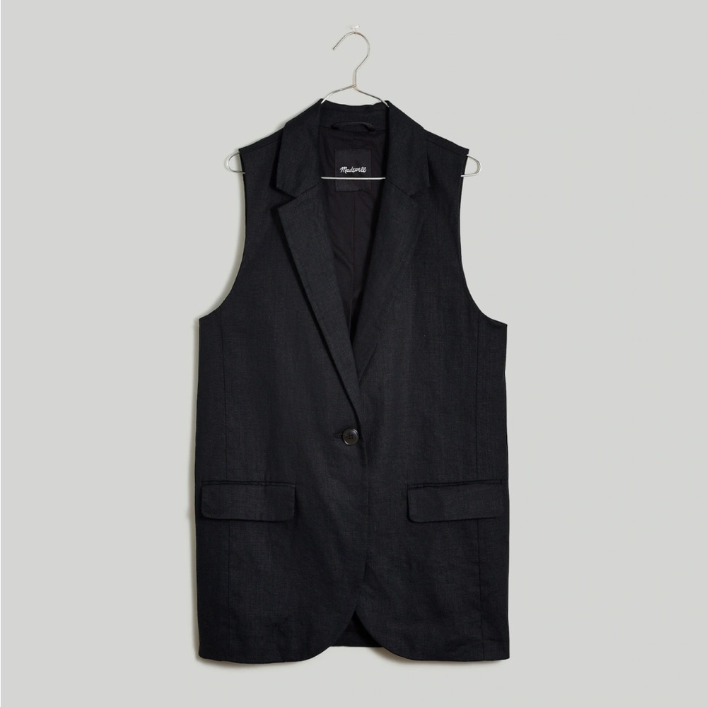 Madewell The Larsen Vest in 100% Linen